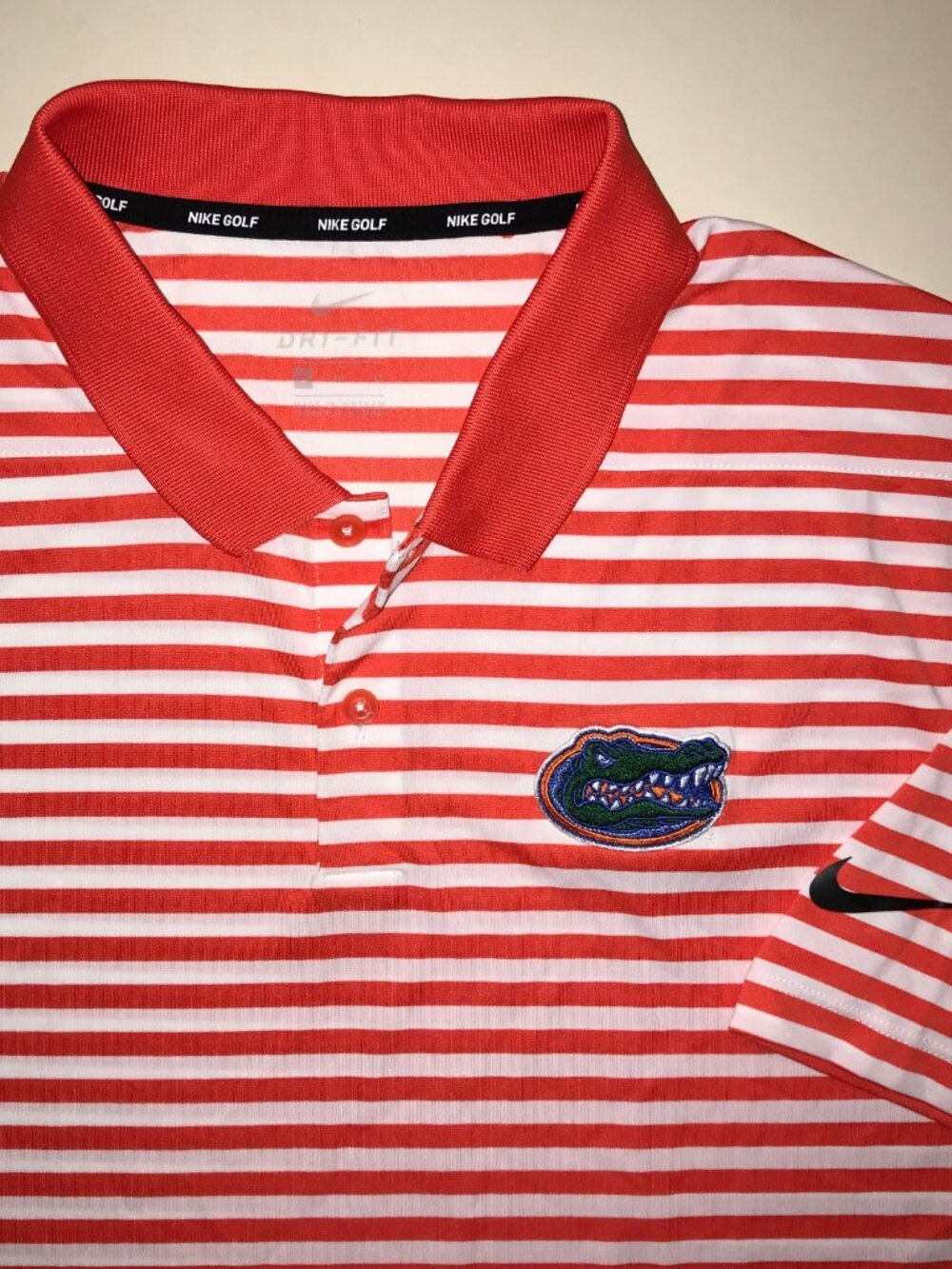 Men's Nike Dri Fit Florida Gators Short Sleeve Polo Shirt- Size: XL (891853)